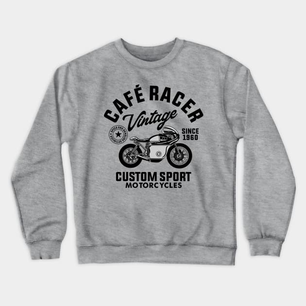 CAFE RACER MOTORCYCLES Crewneck Sweatshirt by beanbeardy